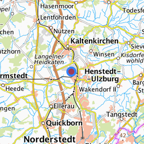 Lage in der gesuchten Region 
