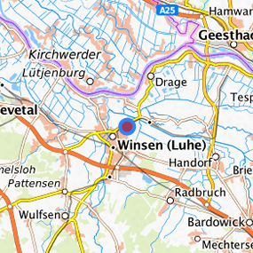 Lage in der gesuchten Region 