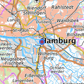 Lage in der gesuchten Region 