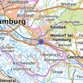 Lage in der gesuchten Region 
