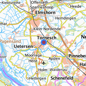 Lage in der gesuchten Region 
