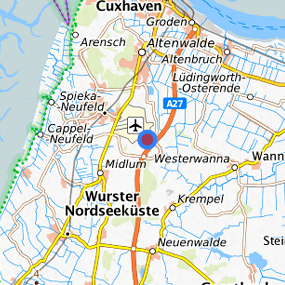 Lage in der gesuchten Region 