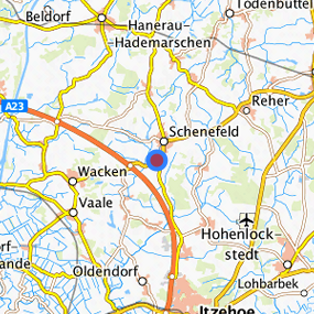 Lage in der gesuchten Region 