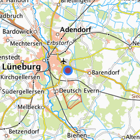 Lage in der gesuchten Region 