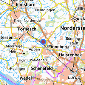 Location in the requested region 