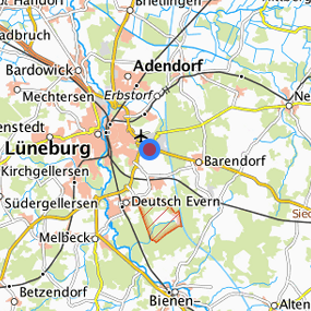 Lage in der gesuchten Region 