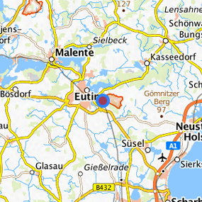 Lage in der gesuchten Region 