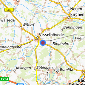 Lage in der gesuchten Region 