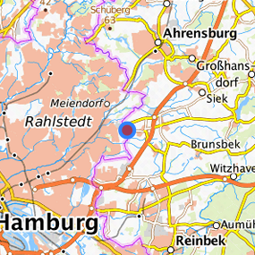 Lage in der gesuchten Region 