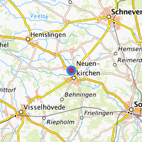 Lage in der gesuchten Region 