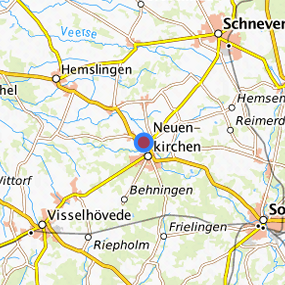 Lage in der gesuchten Region 