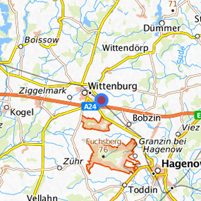 Lage in der gesuchten Region 