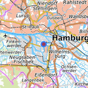 Lage in der gesuchten Region 