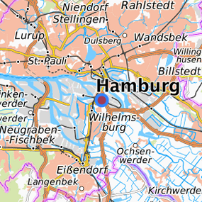 Lage in der gesuchten Region 