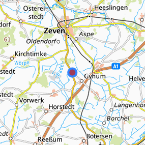 Lage in der gesuchten Region 
