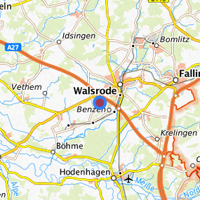 Lage in der gesuchten Region 