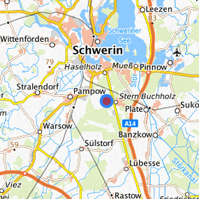 Lage in der gesuchten Region 