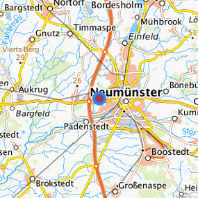 Lage in der gesuchten Region 