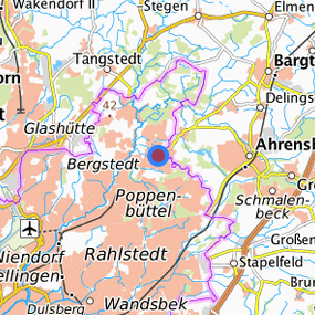 Location in the requested region 