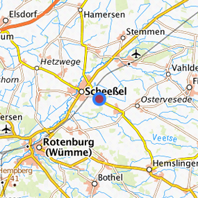 Lage in der gesuchten Region 