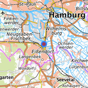 Lage in der gesuchten Region 