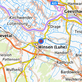 Lage in der gesuchten Region 